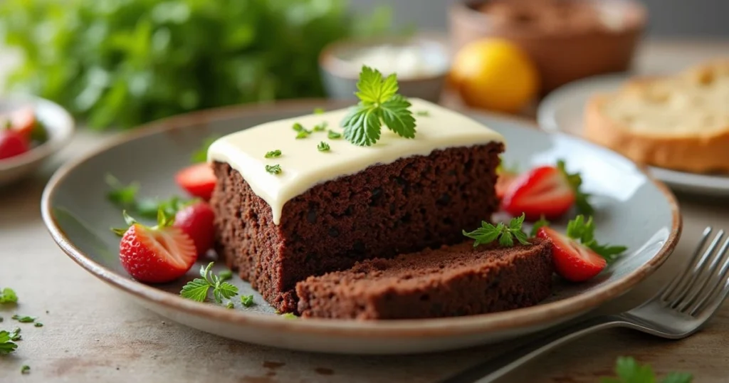 "Easy Chocolate Cake with Vanilla Icing & Chocolate Cream Cheese Frosting"