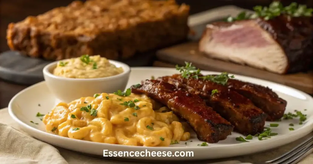 Meats & BBQ mac and cheese