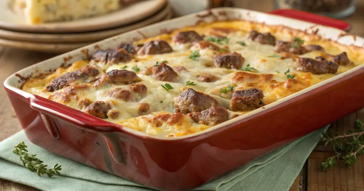 sausage cream cheese casserole