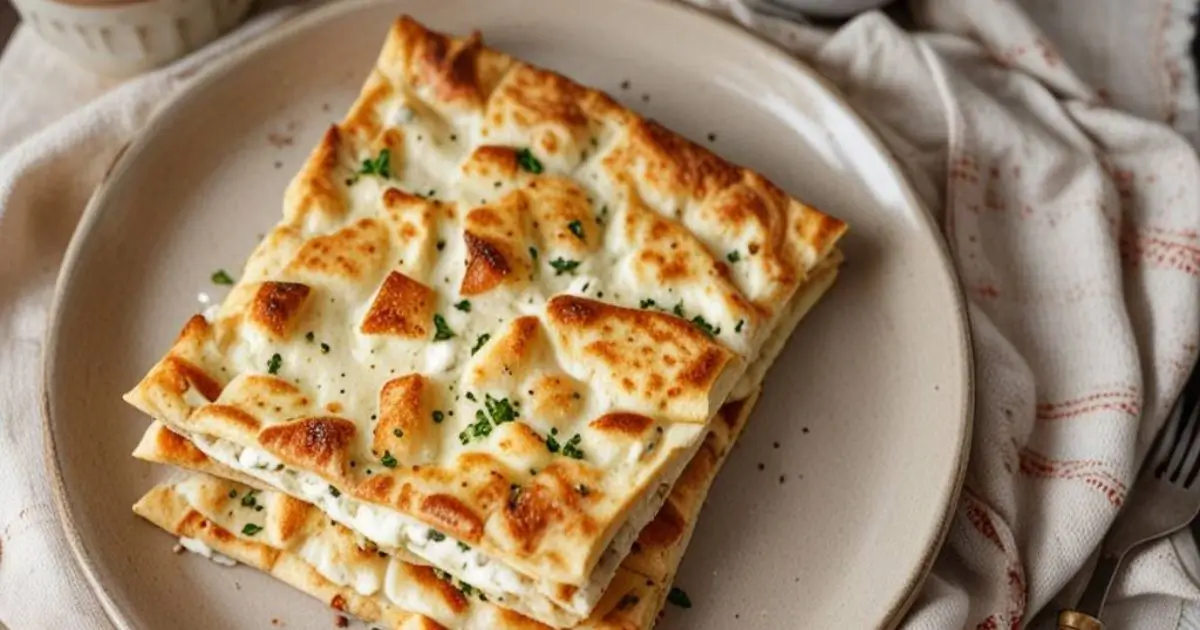 baked cottage cheese flatbread