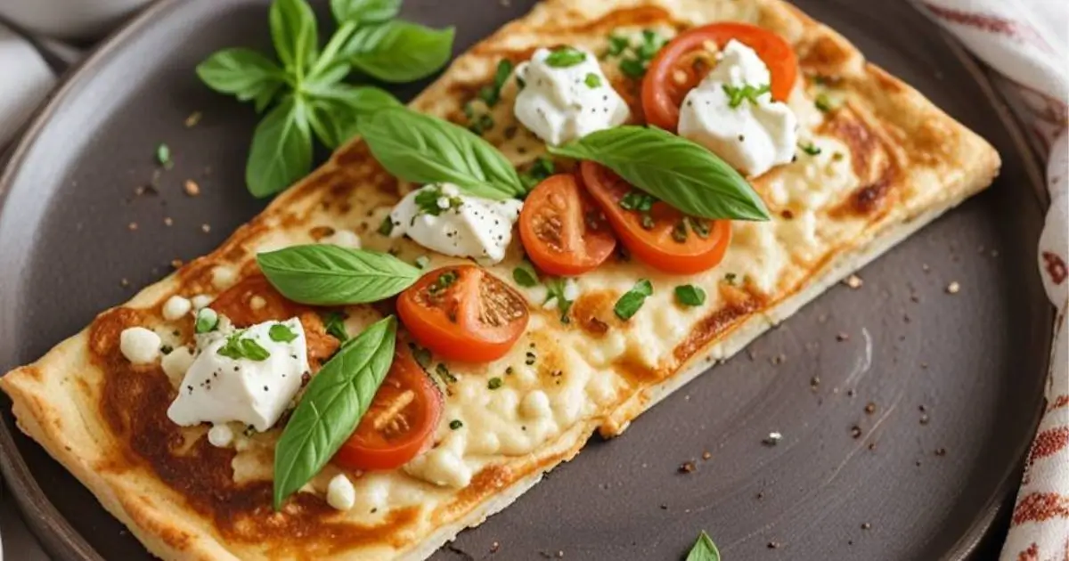 baked cottage cheese flatbread