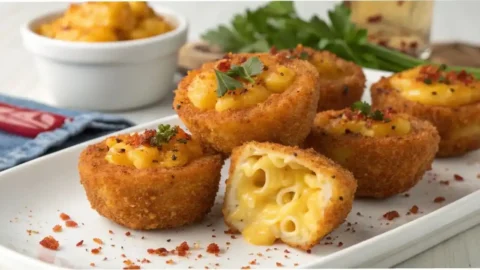 menu item mac and cheese bites