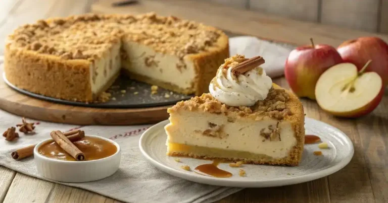 Apple Crumble Cheesecake