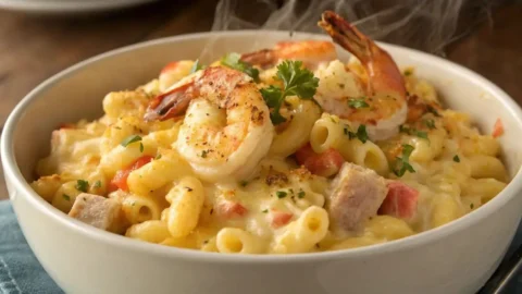 Seafood Macaroni and Cheese