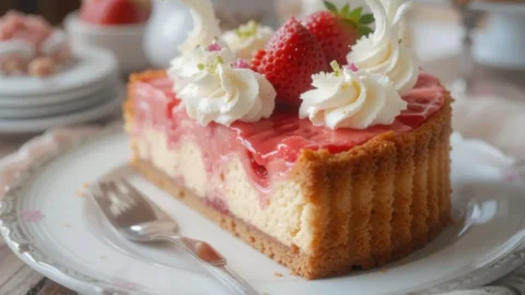 Strawberry Cheesecake Cake Recipe