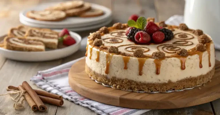 Cinnamon Roll Cheesecake