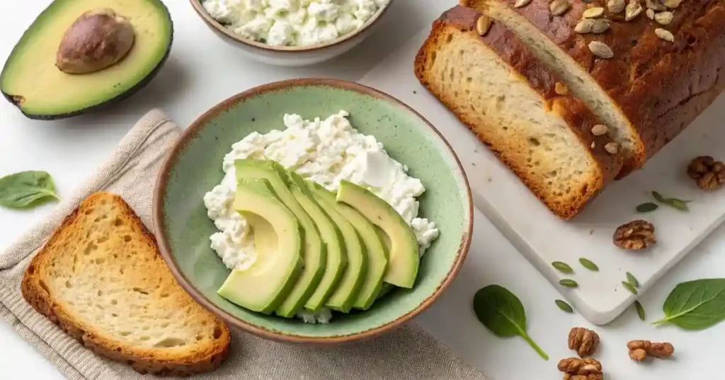 avocado cottage cheese bread