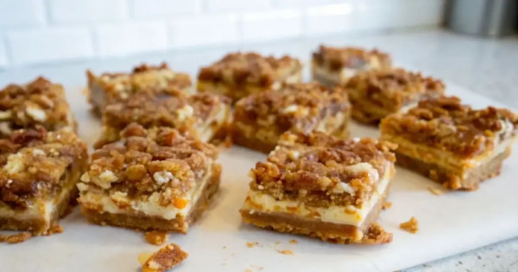 Caramel Apple Cheesecake Bars