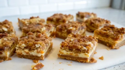 Caramel Apple Cheesecake Bars