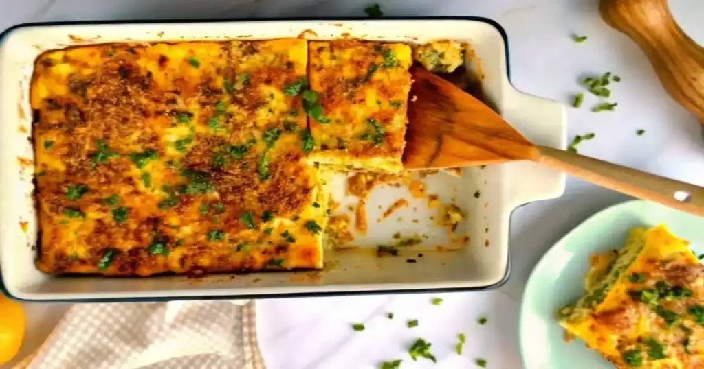 baked cottage cheese eggs