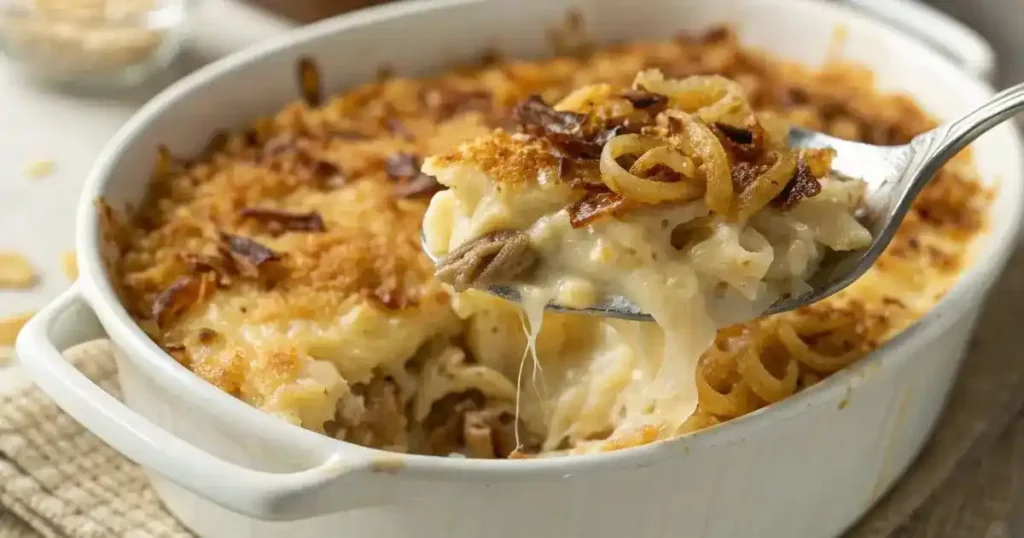 french onion mac and cheese