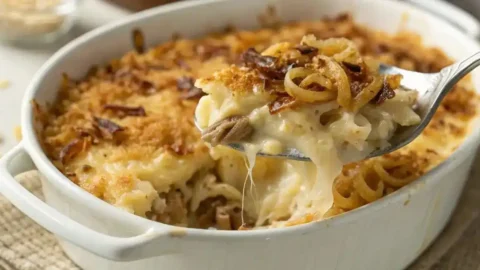 french onion mac and cheese
