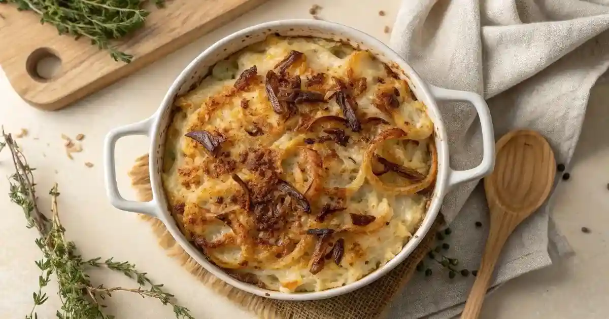 french onion mac and cheese