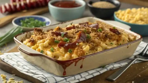 BBQ mac and cheese