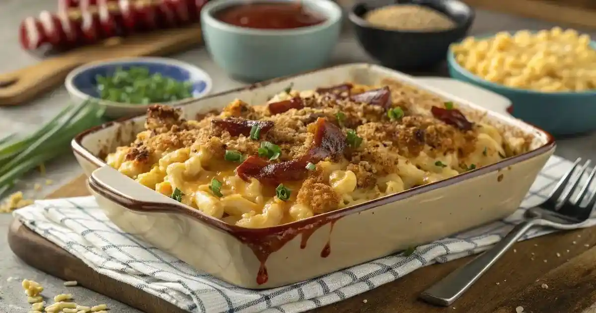 BBQ mac and cheese