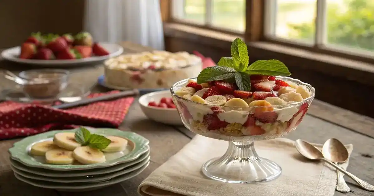 Strawberry Banana Cheesecake Salad