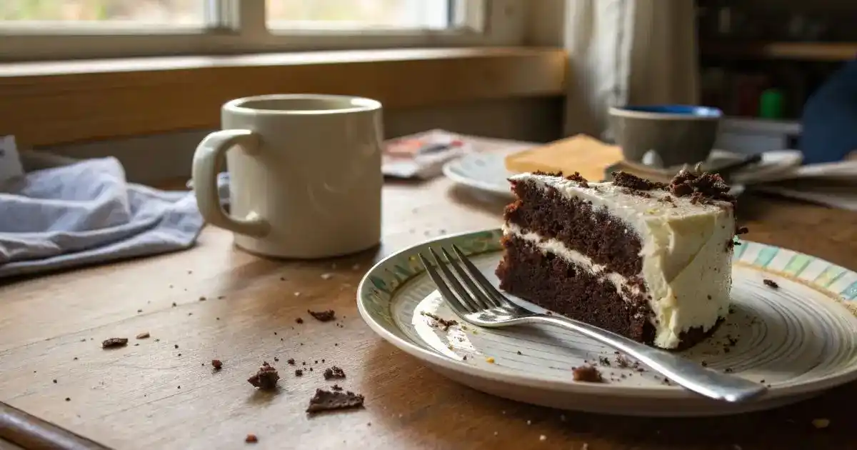 chocolate cake with cream cheese frosting