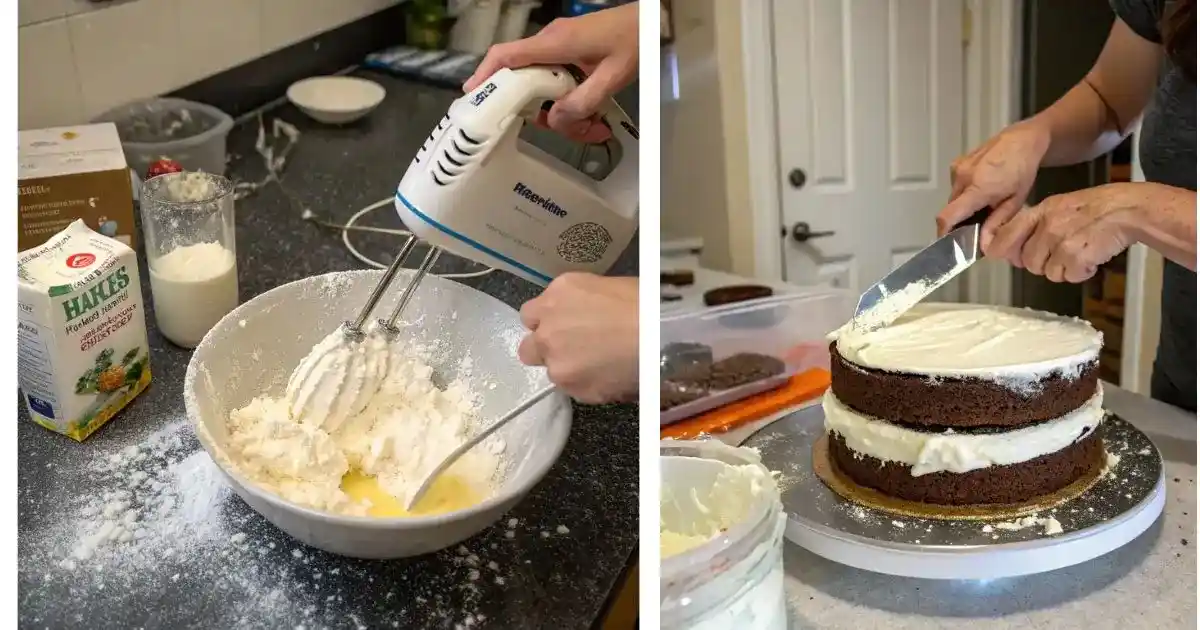chocolate cake with cream cheese frosting